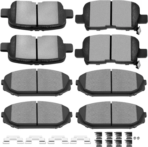 Vista 9 de SCITOO - Juego de pastillas de freno de cerámica, 8 pastillas de freno para BMW 740i 1995, 1997-2001, BMW 740i, 1995-2001 para BMW 740iL, 2000-2003