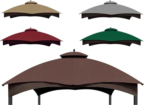 Vista 11 de SCOCANOPY Parte superior de repuesto para el cenador Lowe's modelo #GF-12S004B-1 / GF-12S004BTO (gris Ripstop)