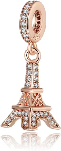 Vista 6 de Abalorio de plata de ley 925 calado para pulseras y collares de abalorios, regalos de joyería para mujeres
