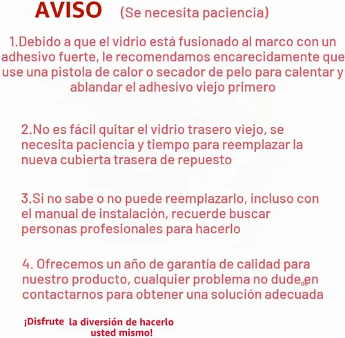 Vista 7 de Reemplazo de vidrio trasero OEM para iPhone 14 6.1 pulgadas con kit de herramientas de reparación (azul)