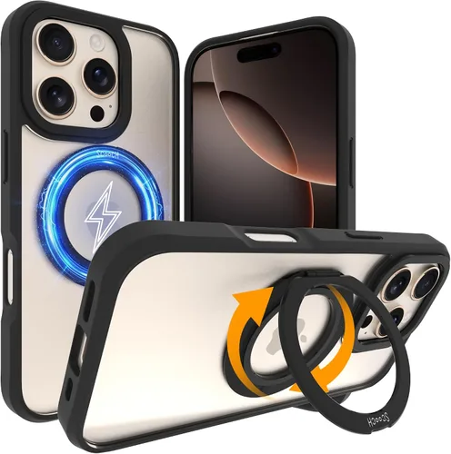Vista 252 de Scooch para MagCase Compatible con iPhone 12 Mini Incluyendo MagRing 2.0, Soporte para Teléfono Compatible con MagSafe y Pata de Soporte
