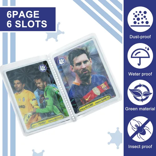 Vista 3 de 4 paquetes de 6 páginas para tarjetas de crédito, portatarjetas de crédito, fundas transparentes para tarjetas de crédito, para hombres y mujeres