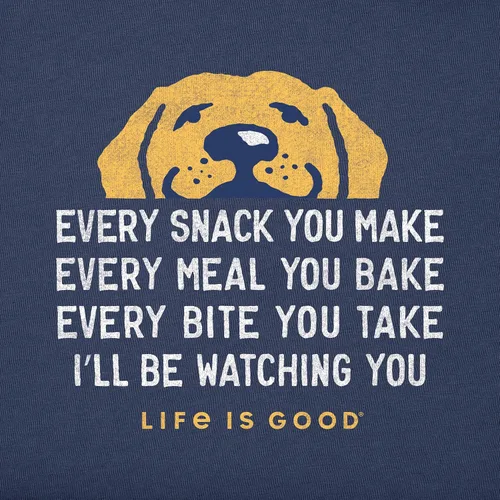 Vista 3 de La vida es buena. Camiseta para hombre Crusher I'll Be Watching You, gris