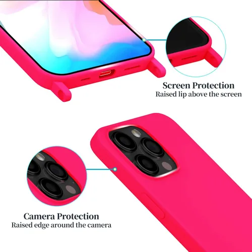 Vista 99 de Funda compatible con iPhone 8 Plus, iPhone 7 Plus/6 Plus/6S Plus con cordón, funda cruzada para iPhone con correa ajustable de silicona para iPhone