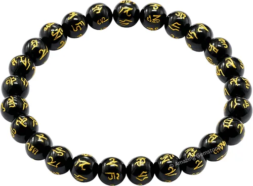 Vista 236 de Amazing Gemstone Crystal Bracelet for Women Men's Gifts - Protection Healing Crystal Bracelet - 8mm Gemstone Beaded Stretchable Bracelet Pulseras