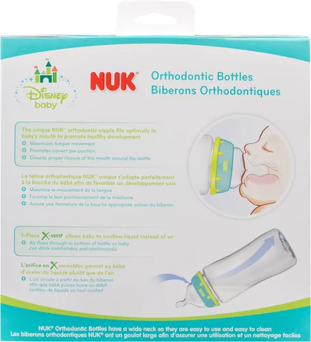 Vista 13 de NUK Disney - Biberón de Mickey Mouse, 10 onzas (paquete de 3)