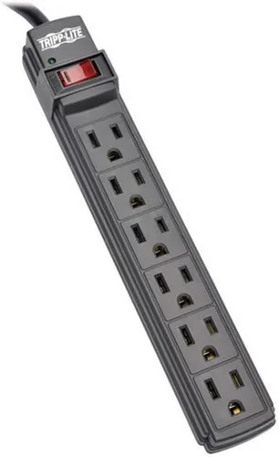 Vista 4 de Tripp Lite Regleta de alimentación para el hogar y la oficina, cable de 10 pies con enchufe 5-15P (PS410)