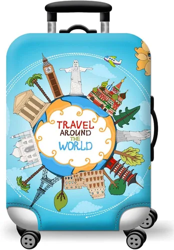 Vista 14 de WUJIAONIAO Funda para Equipaje de Viaje Funda para Maleta Equipaje Protector 18-32 Pulgadas, Moda