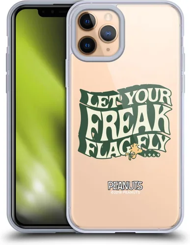 Vista 65 de Head Case Designs Funda de gel suave con licencia oficial de Peanuts Freak Flag Fly Woodstock 50th compatible con Apple iPhone 7 Plus/iPhone 8 Plus