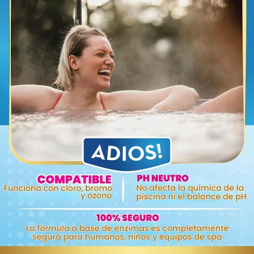 Vista 3 de Limpiador y clarificador de spa 3 en 1, trata la escoria