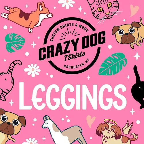 Vista 5 de Crazy Dog T-Shirts Leggings divertidos para mujer, lindas mallas elásticas para mujer, pantalones de entrenamiento para correr, yoga