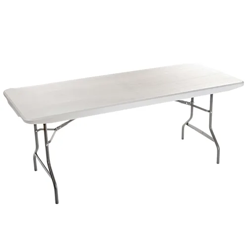 Vista 9 de Iceberg IndestrucTable Too - Mesa plegable de resina para banquetes, 24 x 48 pulgadas, color carbón