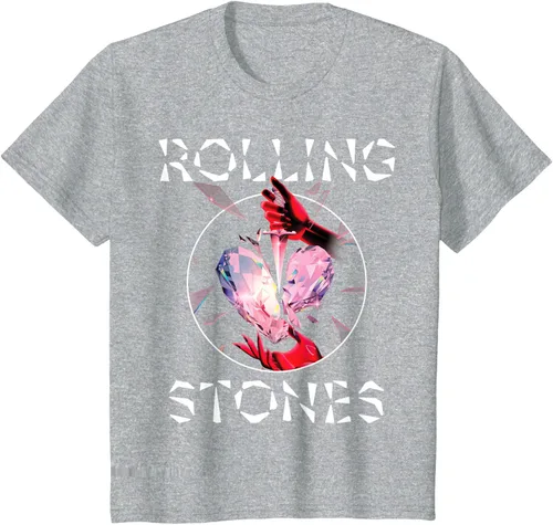Vista 10 de Camiseta oficial de The Rolling Stones HD Prism Heart, Negro