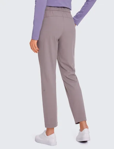 Vista 2 de CRZ YOGA - Pantalones deportivos de golf elásticos en 4 direcciones para mujer, pantalones de trabajo de vestir de 78, con bolsillos, para deportes