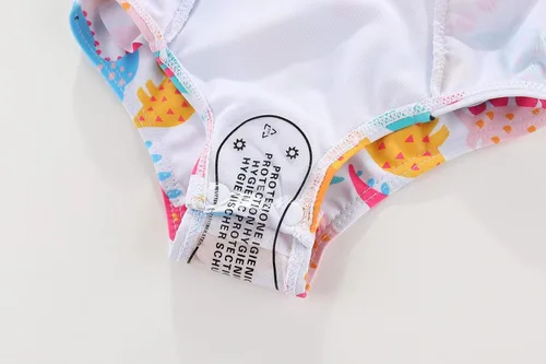 Vista 7 de Amberetech Traje de baño de una pieza para niñas con volantes, sin mangas, bikini para la playa