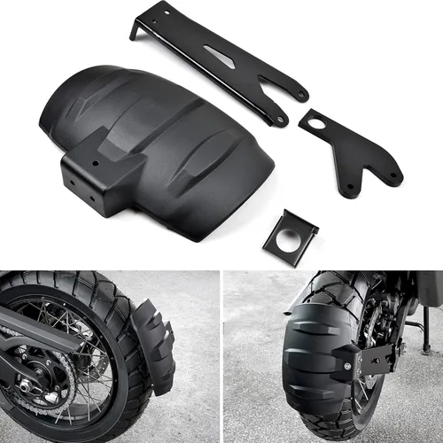 Vista 2 de Extensión de guardabarros de rueda trasera para Pan America 1250/Special 2020-2024 Rear Wheel Splash Guard with Mounting Bracket, PP Plastic