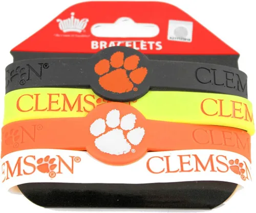 Vista 10 de aminco NCAA unisex-adult Silicone Bracelet (4-Pack)