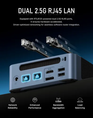 Vista 7 de BOSGAME E5 11 Pro Mini PC, AMD Ryzen 5300U 4C/8T, 16GB DDR4 1TB NVMe SSD