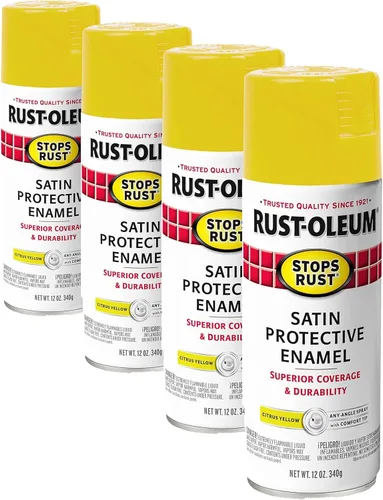 Vista 43 de Rust-Oleum 7776830 - Pintura en aerosol para prevención del óxido, 12 onzas, negro plano