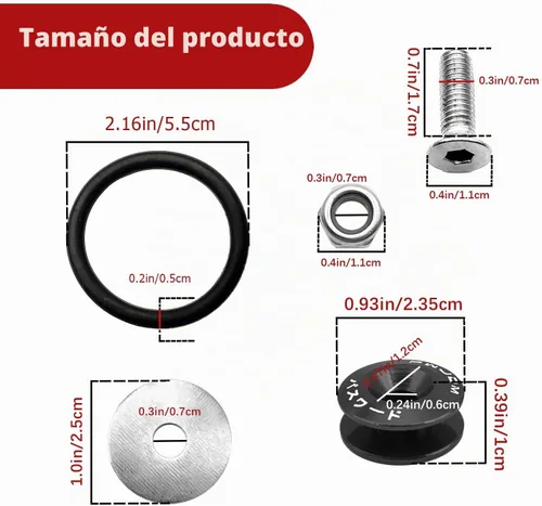 Vista 2 de Kit universal de cierre de liberación rápida para maletero de parachoques Billet, de liberación rápida para parachoques delantero y trasero Negro