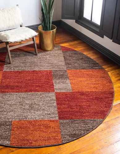 Vista 23 de Unique Loom - Alfombra de la colección Otoño Providence (rectangular de 2 x 3 pies 1 pulgada, azul grisáceo/marrón claro)