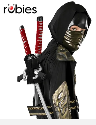 Vista 4 de Dragón Ninja Arma juego, talla única , Negro