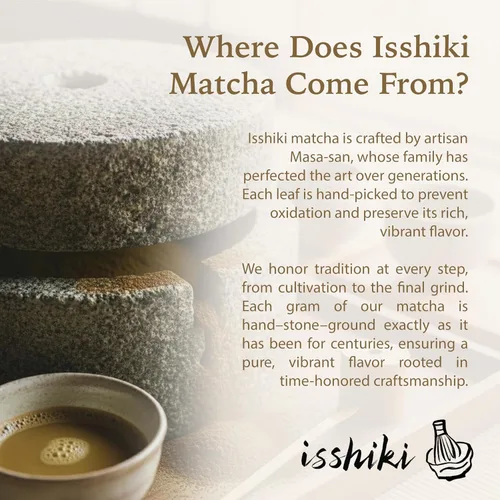 Vista 6 de Isshiki Matcha Hojicha Powder – Té verde tostado bajo en cafeína de Uji, Japón – Sabor suave a nuez con tonos de cuerpo completo – Auténtico polvo