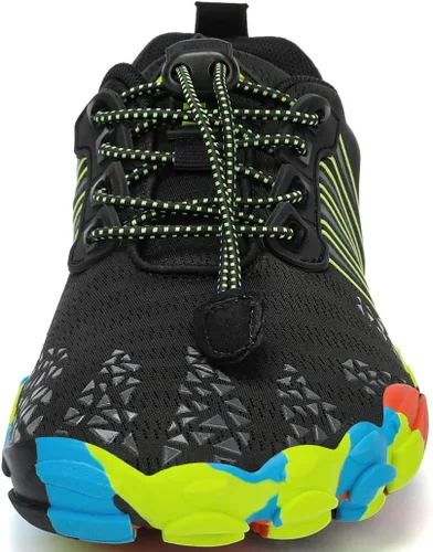 Vista 2 de Kricely Zapatos minimalistas para hombre, zapatos de entrenamiento con puntera ancha, suela cero caída