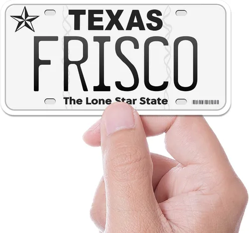 Vista 52 de Calcomanía para placa de matrícula de Texas, elige entre más de 50 ciudades de TX, calcomanía para parachoques de Texas para automóvil, calcomanías