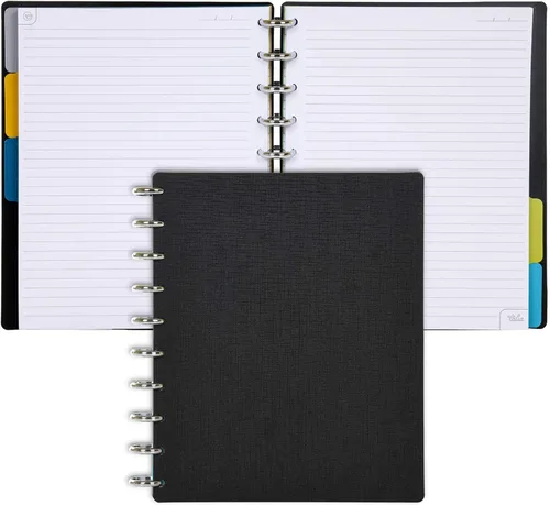 Vista 6 de Talia - Cuadernos de notas con tapas, planificador, personalizables, (Rosa de los 90, Junior (5.5 pulgadas x 8.5 pulgadas))