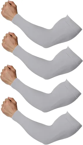 Vista 14 de 4 pares de mangas de brazo para hombres y mujeres - para cubrir tatuajes - manga deportiva refrescante para baloncesto, golf, fútbol