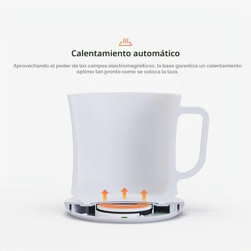 Vista 3 de Smug Mug Warmer V2 Taza de control de temperatura premium y base de calefacción Calentamiento inteligente de 131.0 °F (131 °F) 1 año
