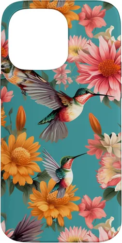 Vista 21 de Funda para iPhone 17 de colibríes en vuelo