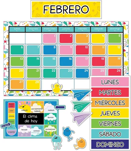 Vista 12 de Carson Dellosa Creatively Inspired - Juego de 118 piezas para calendario de aula, cabeceras mensuales, cumpleaños, cubiertas de números, estaciones