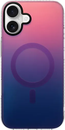 Vista 39 de Funda degradada para iPhone 14 Pro - Diseño multicolor degradado naranja y amarillo, resistente a los impactos y con imanes