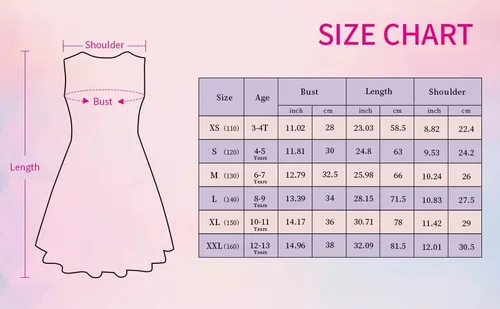 Vista 6 de Jeskids - Vestido de unicornio sin mangas para niñas.