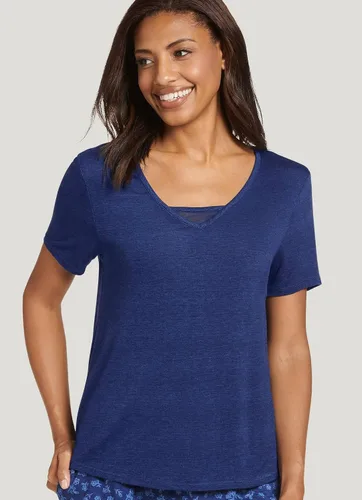Vista 3 de Jockey Camiseta de malla con cuello en V para mujer