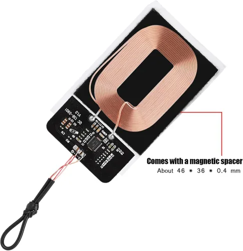 Vista 8 de Módulo receptor de carga inalámbrica, transmisor de bricolaje certificado Qi con protección de seguridad, compatible con todos los teléfonos Qi