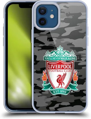 Vista 163 de Head Case Designs Funda de gel con licencia oficial del Liverpool Football Club Away Colourways Crest Camou [protección de grado militar] compatible