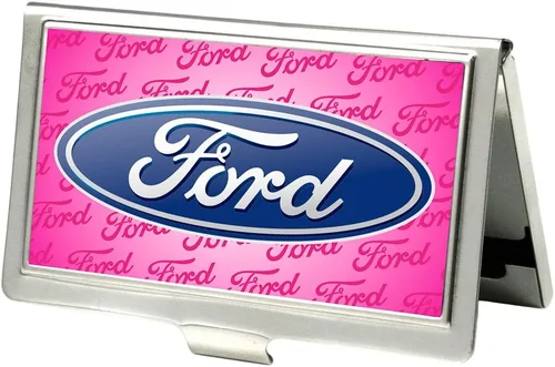 Vista 5 de Buckle-Down Tarjetero Ford Mustang Full Color Negro - Pequeño
