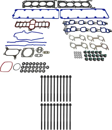 Vista 2 de DNJ HGB4178 Juego de juntas de culata con kit de pernos de culata para Ford E-150 2004-2008, E-150 Club Wagon, E-250 4.6L V8 16V SOHC 281cid