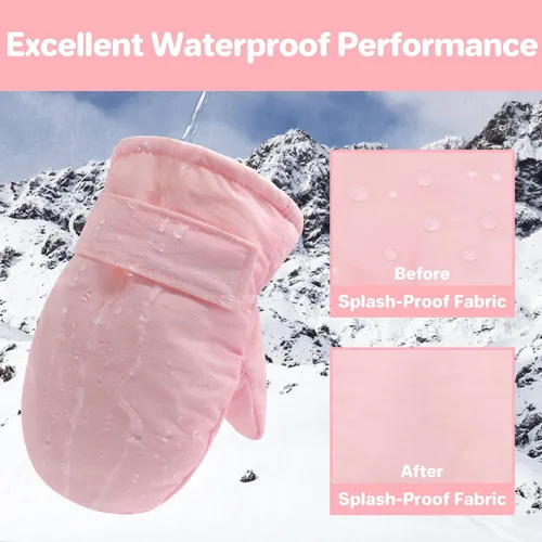 Vista 38 de QikQik Guantes de invierno impermeables para niños pequeños - Guantes de nieve para bebés