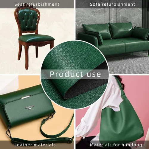 Vista 7 de The Yard - Piel sintética suave de 36 x 54 pulgadas, 0.031 in de grosor, material de cuero sintético para tapicería, sofá, bolsas, sillas, asientos