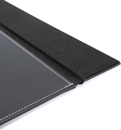 Vista 7 de Protector de escritorio de cuero de 24 x 18 pulgadas con riel superior para escribir, protector de escritorio ejecutivo para oficina, hogar, lugar