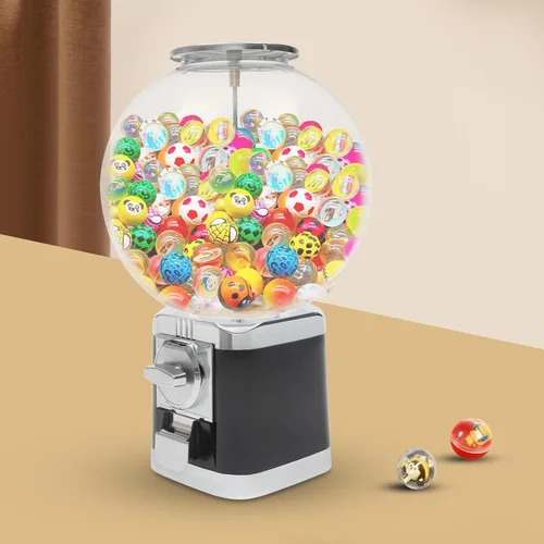 Vista 7 de DUIBAII Máquina comercial de dulces, máquina expendedora de dulces, máquina de chicles para niños, máquina rectangular de goma de mascar