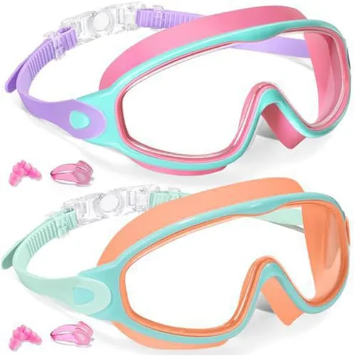Vista 16 de Teamoda Gafas de natación antivaho con clip de nariz y tapones para los oídos