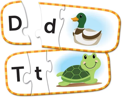 Vista 3 de Learning Resources Tarjetas de rompecabezas del alfabeto, preparación para el jardín de infantes, rompecabezas autocorrectivos, a partir de 4 años