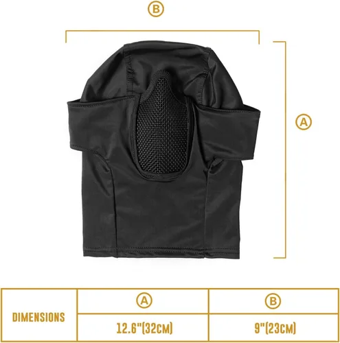 Vista 6 de OneTigris Pasamontañas de malla, máscara táctica Ninja con protección facial completa para exteriores
