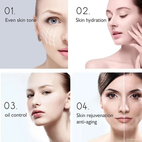 Vista 6 de AVORLA® I Red Light Infrared Therapy Facial Wand I Dispositivo de cuidado de la piel en casa, masajeador facial antiarrugas (dorado)