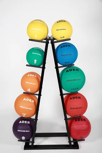 Vista 7 de Balón medicinal de goma Ader 2.2 lbs -22.0 lbs